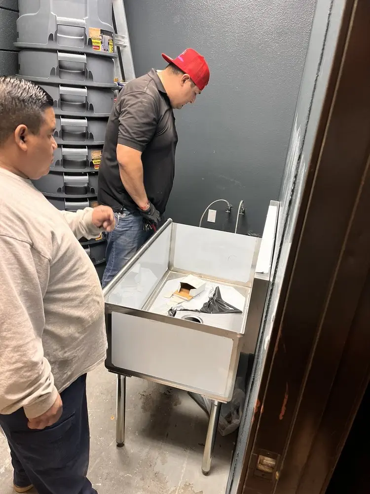 Commercial plumbing and sink installation in Henderson